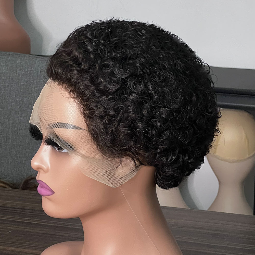100% Human Hair Short Pixie Wigs For Sale at Cheapest ex-factory Price